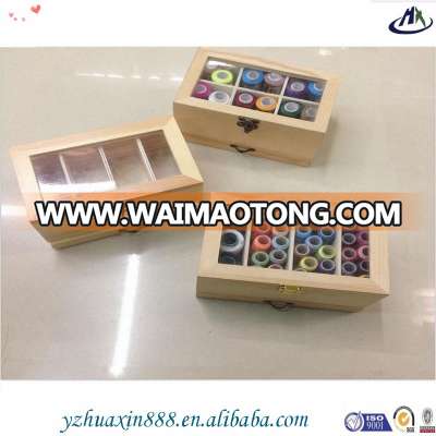 2016 new design hot sale cheap wooden sewing kits